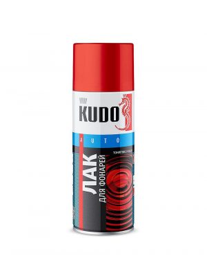 KUDO(Кудо) лак для тонировки фар красный, 210мл